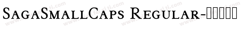 SagaSmallCaps Regular字体转换